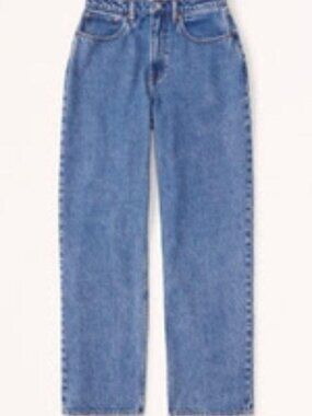 Abercrombie & Fitch Women's Curve Love Loose Jeans